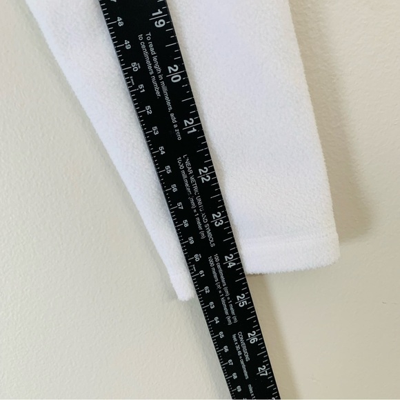 THE North Face woman’s quarter Zip up Fleece Sweater White highlighter Orange XS - Picture 14 of 14